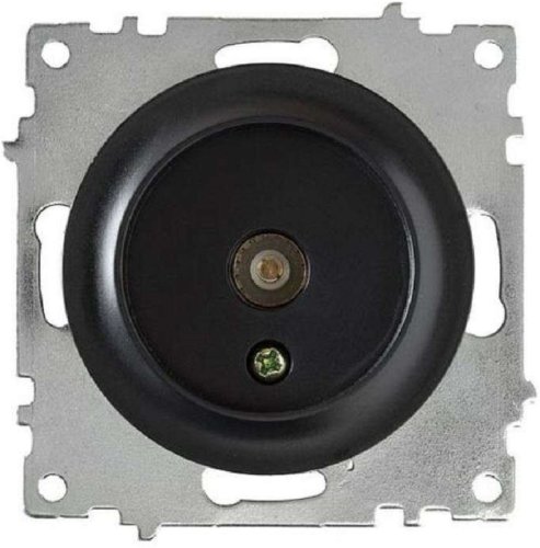 Розетка TV Оконечная без рамки OneKeyElectro Florence 1-м. черный картинка